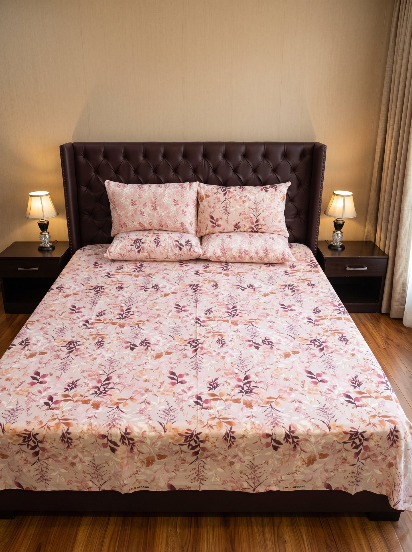 Premium Printed Bedsheet Set – Soft, Comfortable & Stylish Bedding C2