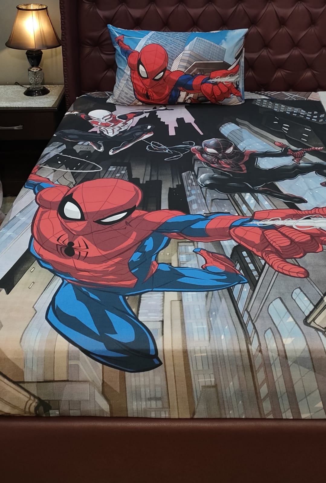 Three Spiderman Kids Bedsheet G1