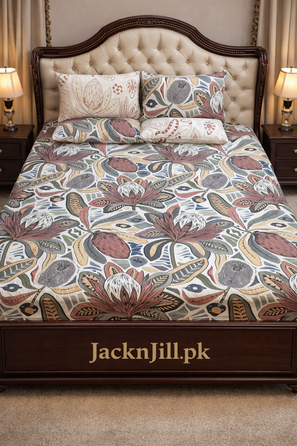 Traditional Floral Luxurios Bedsheet Set 07