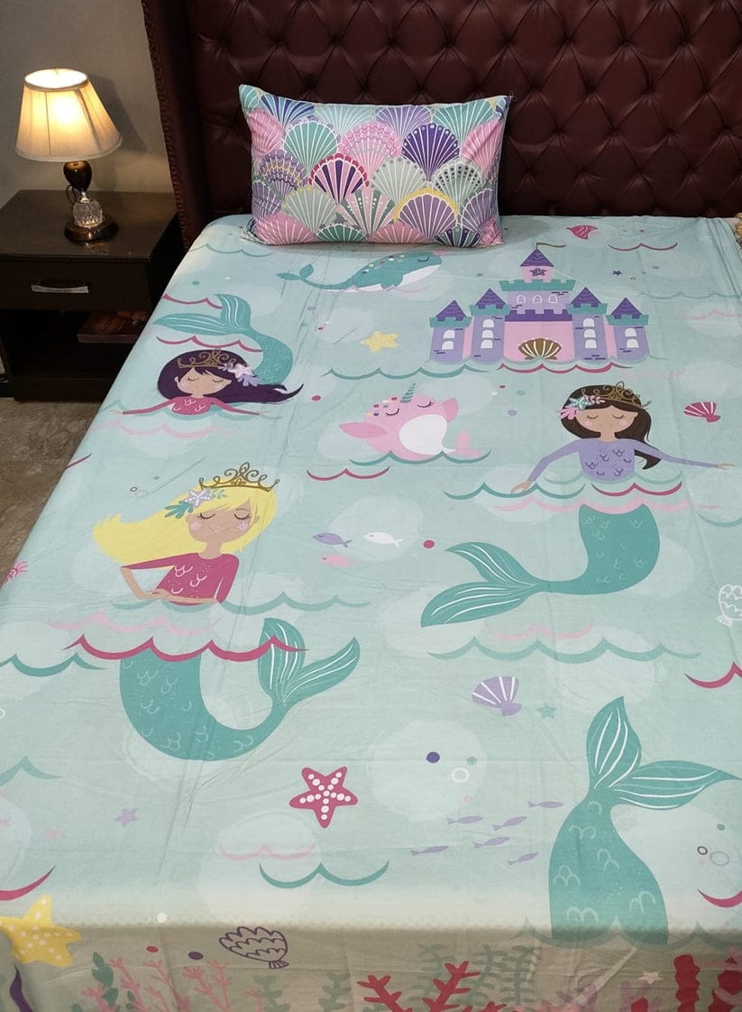 BEAUTY OF OCEAN MERMID QUILT SET