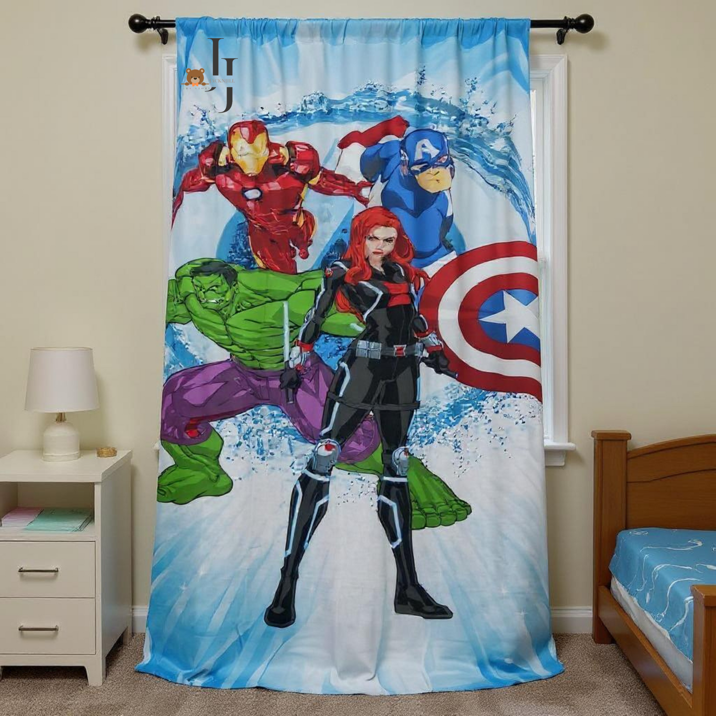 Avengers Print Kids Bed Sheet