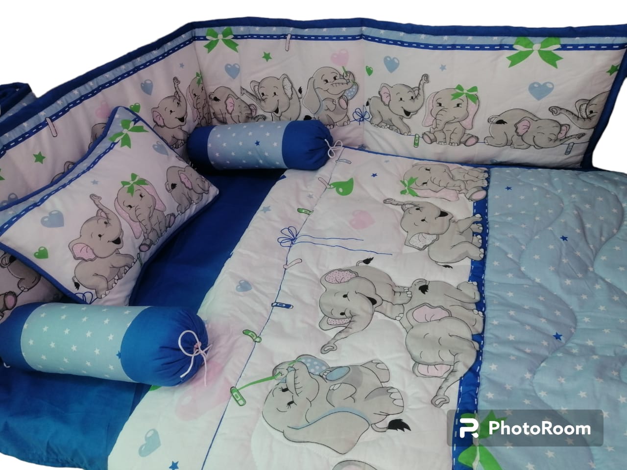 Baby Elephant Baby Cot Set S8 - Baby Cot