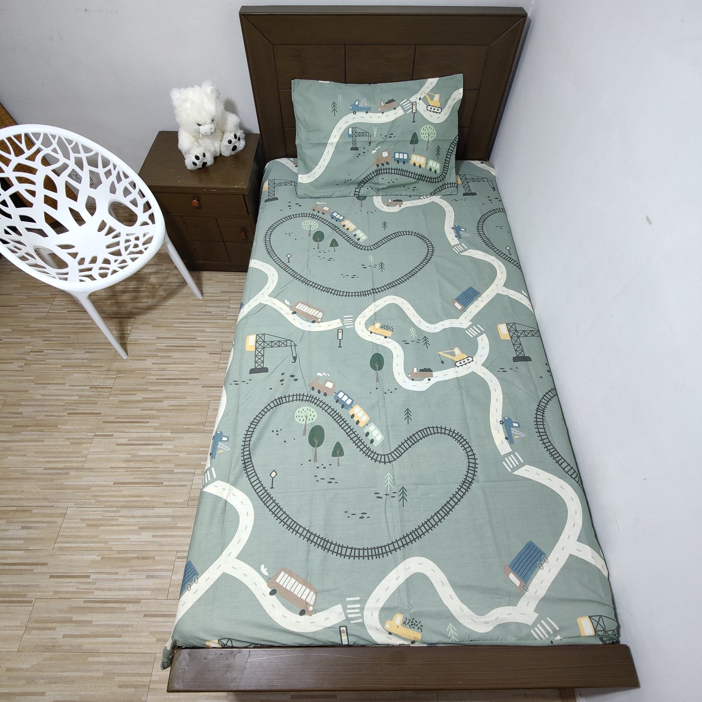 RAIL TRACK KID BEDSHEET