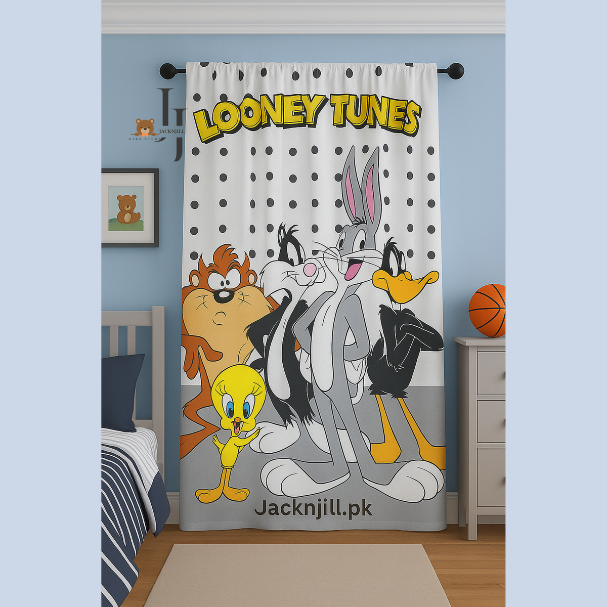 Looney Tunes Curtains for Kids Room
