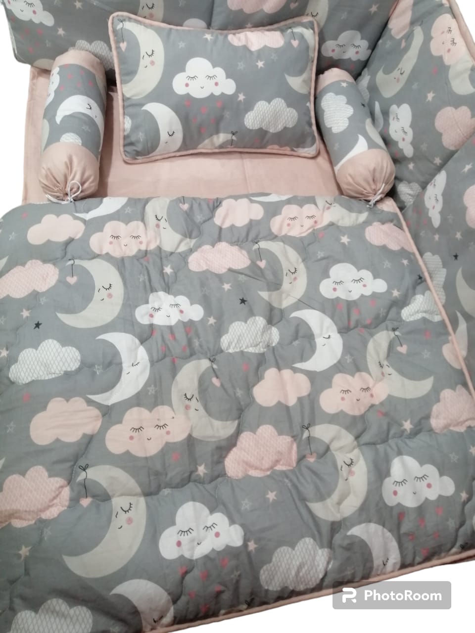 Cute Stars And Clouds Baby Cot Set Z8