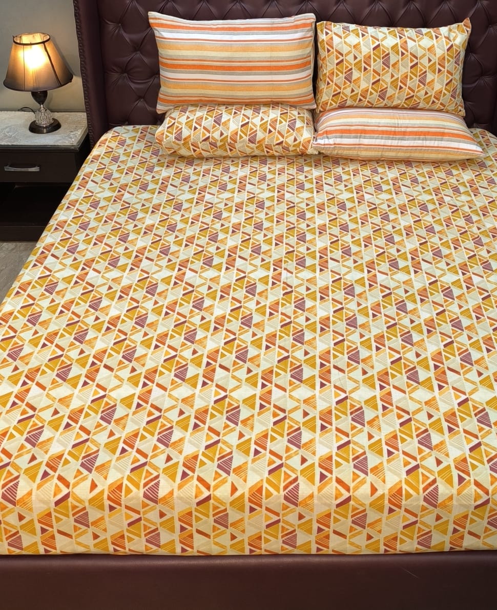 Printed Cotton Bed sheet B 014 - Bed Sheets