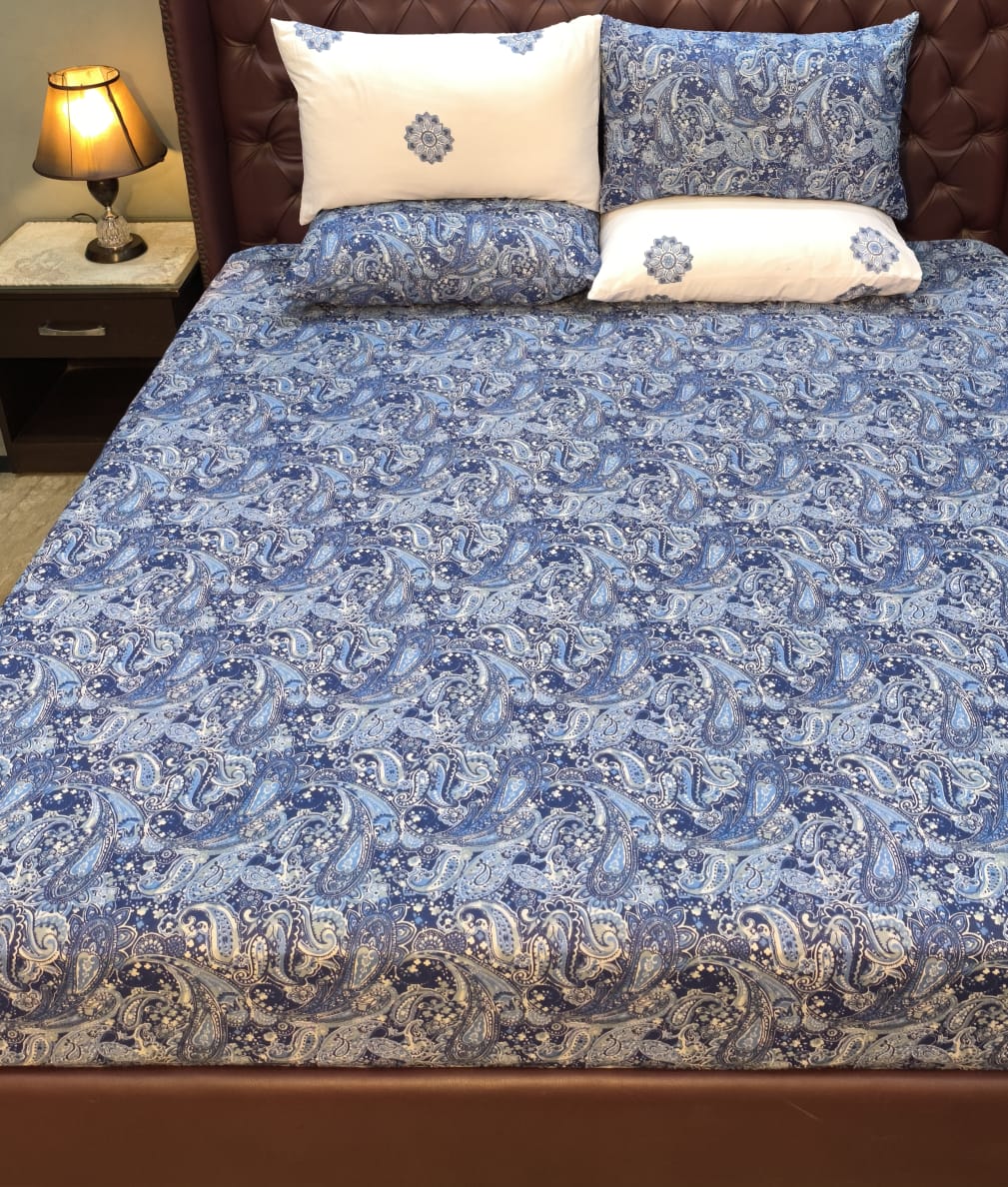 Printed Cotton Bed sheet B 013 - Bed Sheets