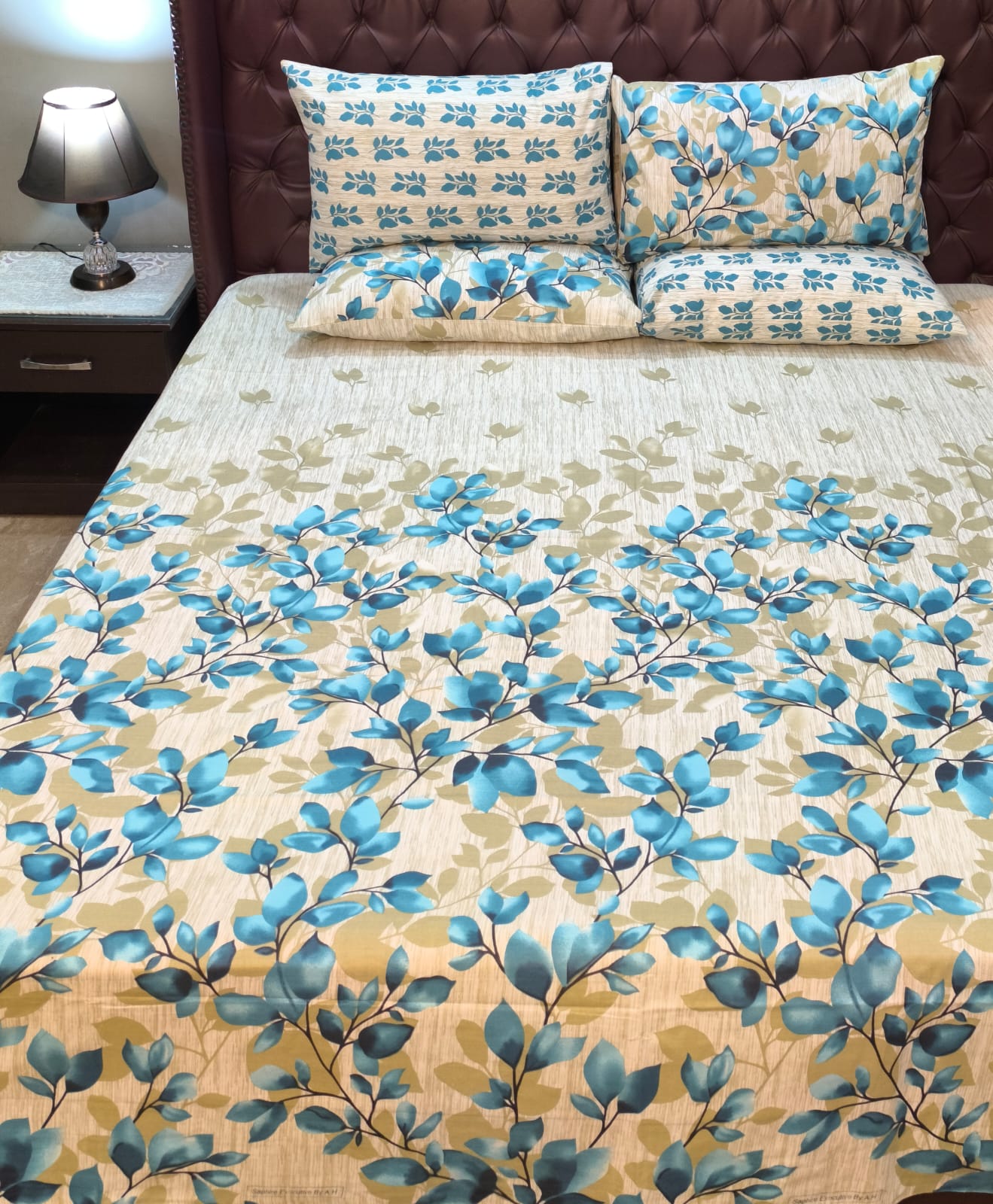 Multi Floral Cotton Printed Bedsheet