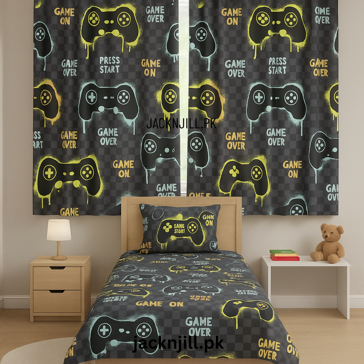 Game Featured Printed Bedsheet