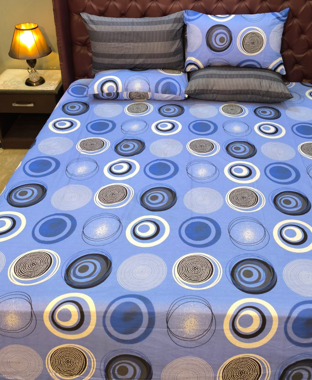 Printed Cotton Bedsheet A-108 - Bed Sheets