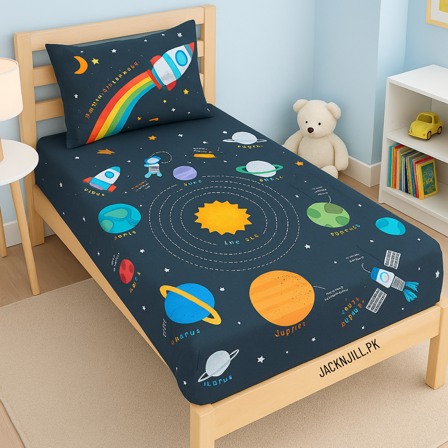 SPACE PLANETS QUILT SET