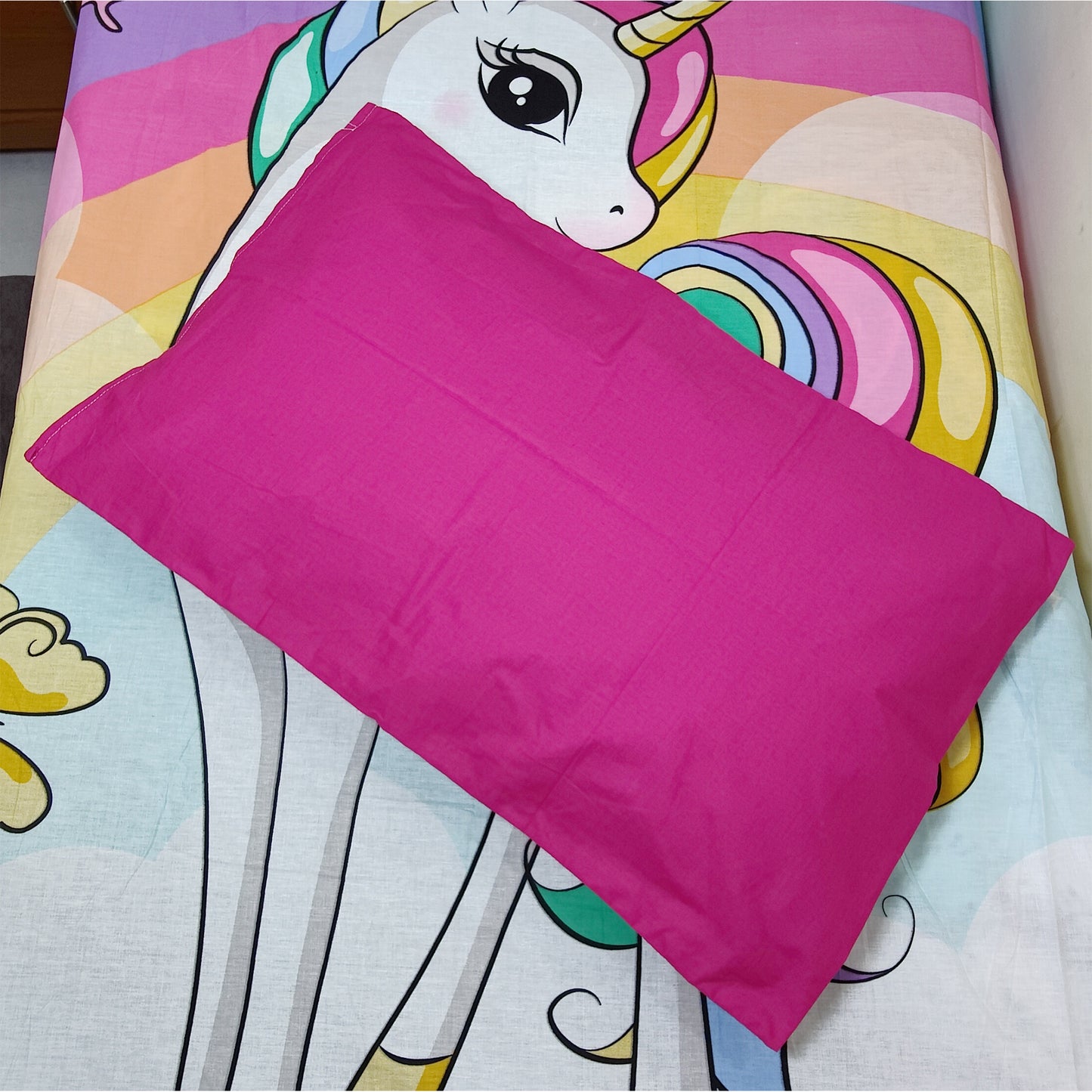 UNICORN PINK BEDSHEET 01237