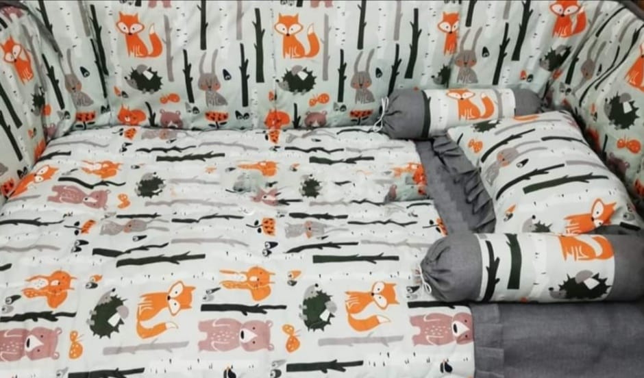 Animal Character Baby Cot Set