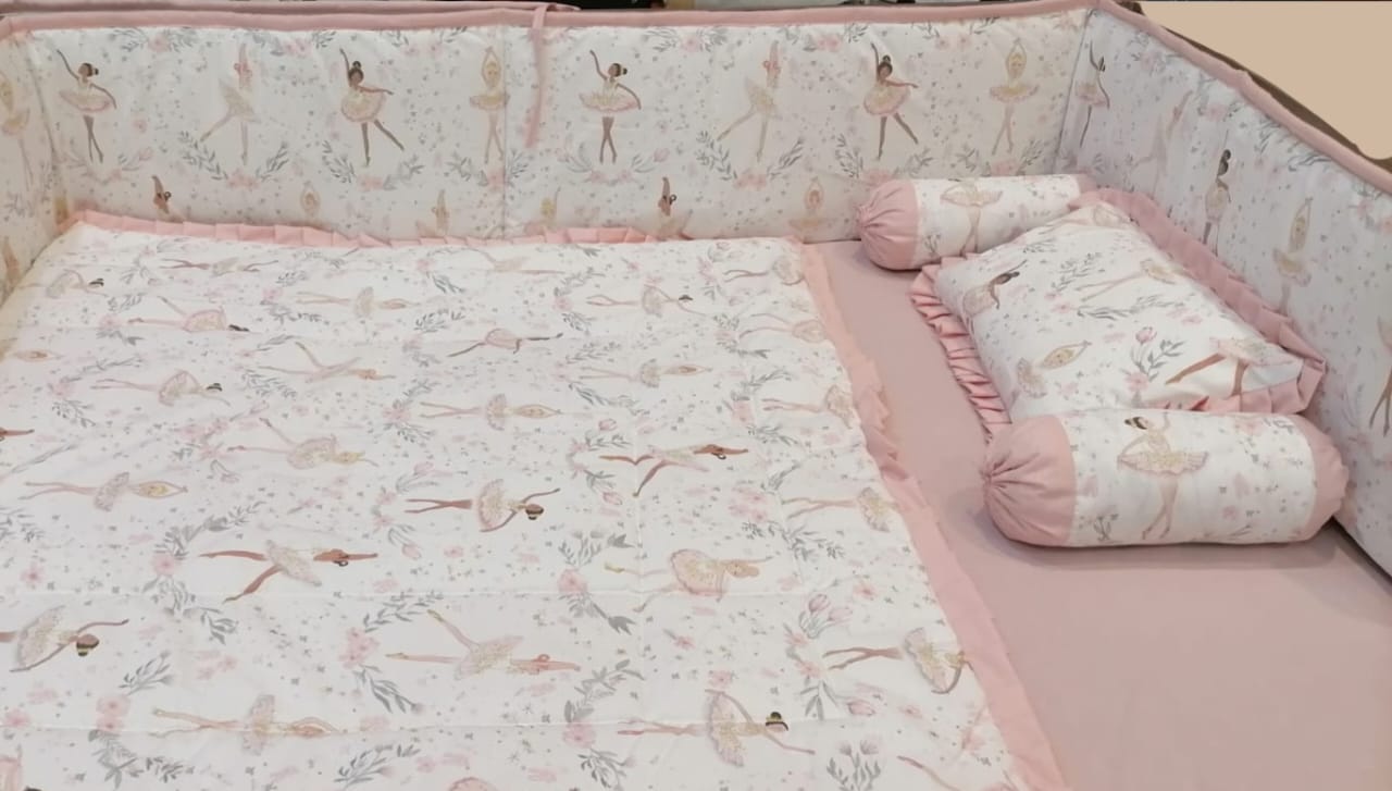 Dancing Doll Cartoon Character Baby Cot Set