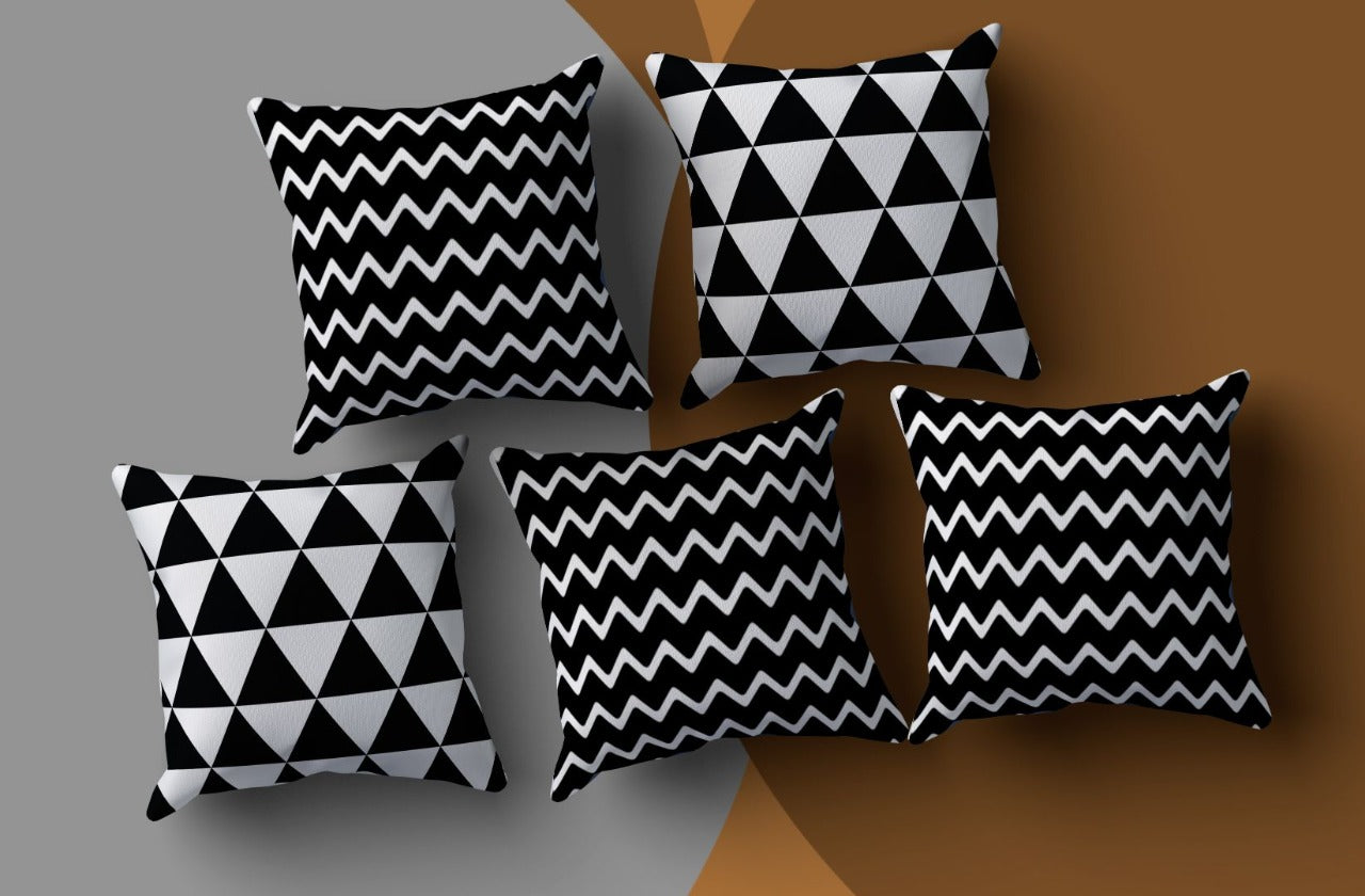 Digital Printed 5 Pieces Cushion Cover 7896