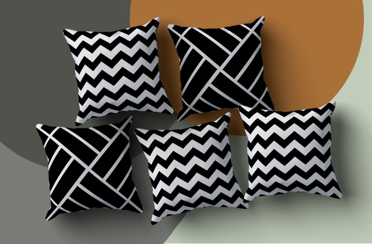 Digital Printed 5 Pieces Cushion Cover 7897