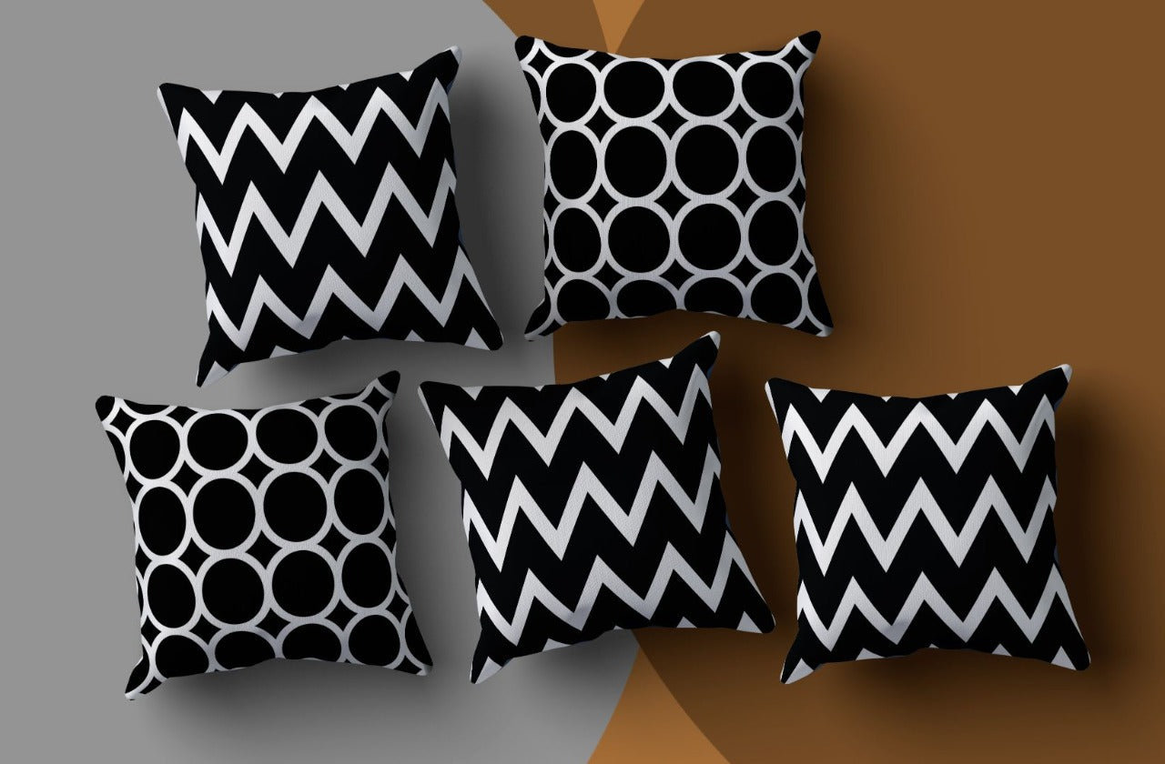 Digital Printed 5 Pieces Cushion Cover 7900