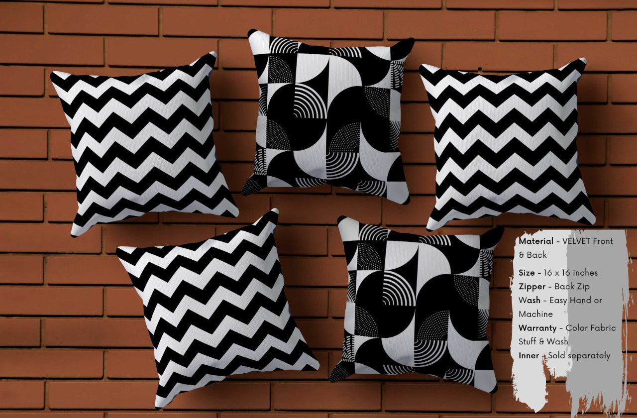 Digital Printed 5 Pieces Cushion Cover 7908