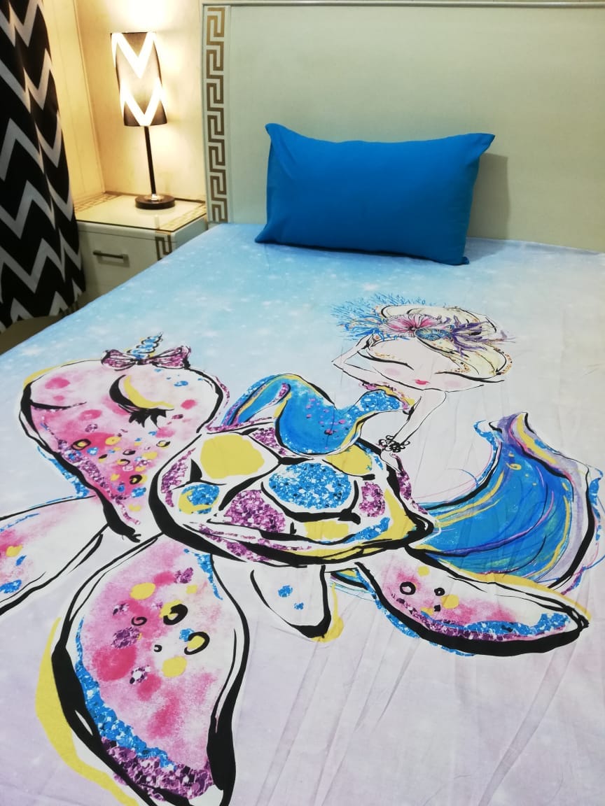 Kids Cotton Bedsheet 7780