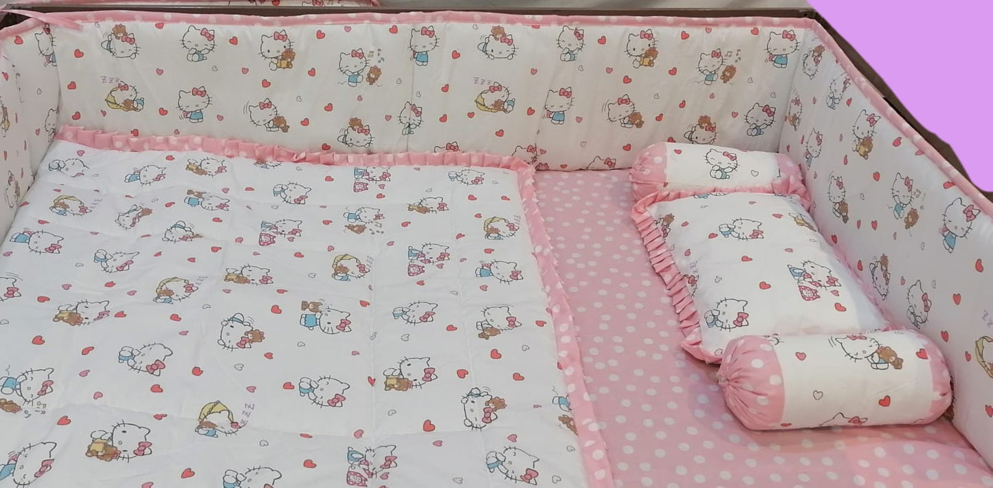 Pink Baby Doll Baby Cot Set