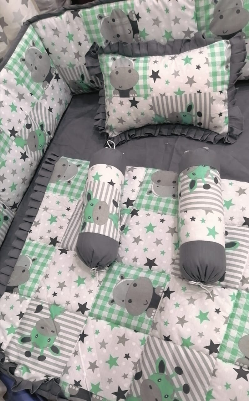 Cartonic Rhino Baby Cot Set - Baby Cot