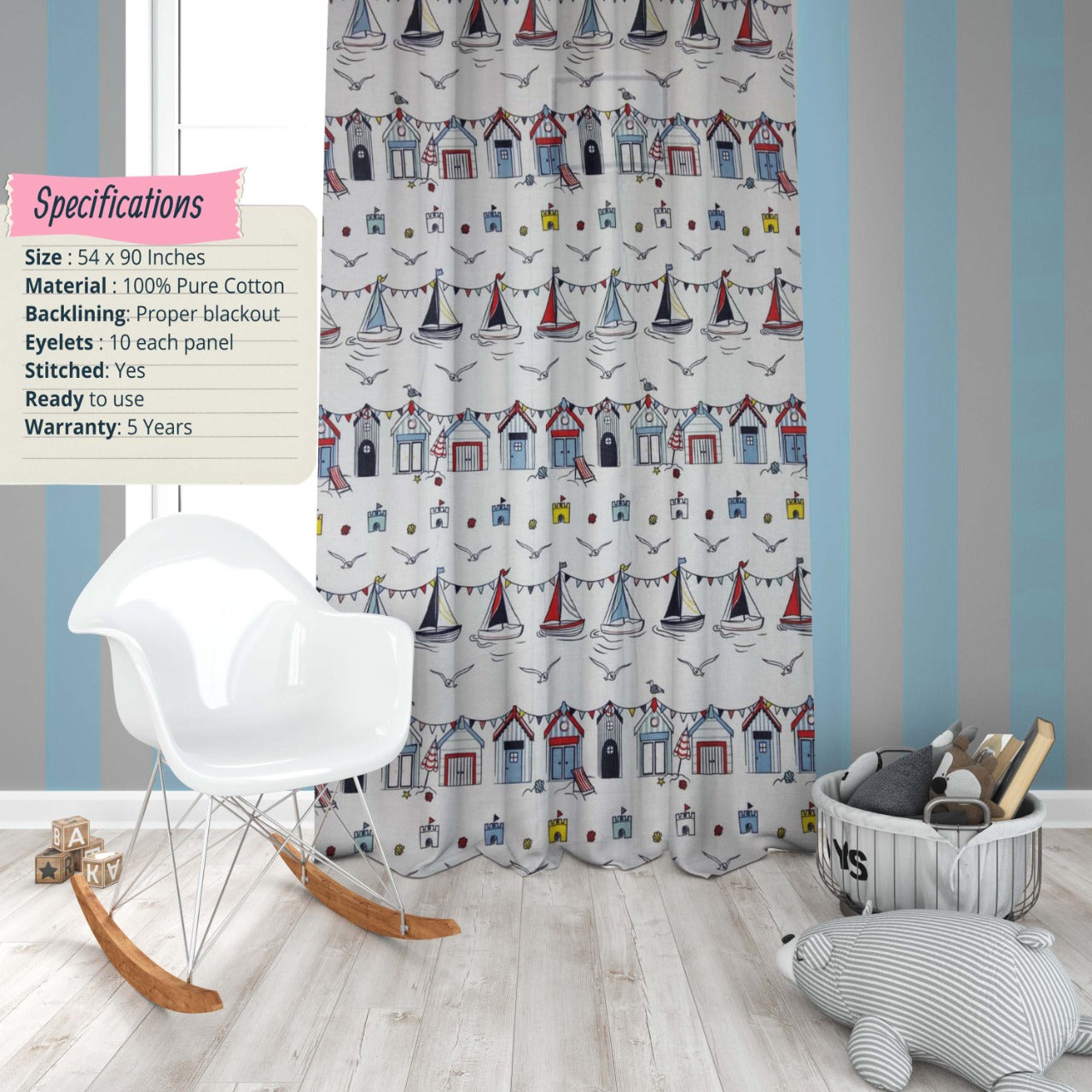 SEASIDE KIDS CURTAINS 0904