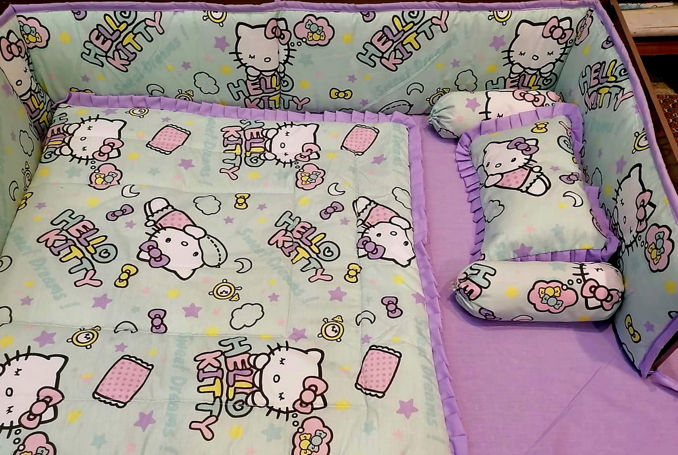 HELLO KITTY BABY COT SET
