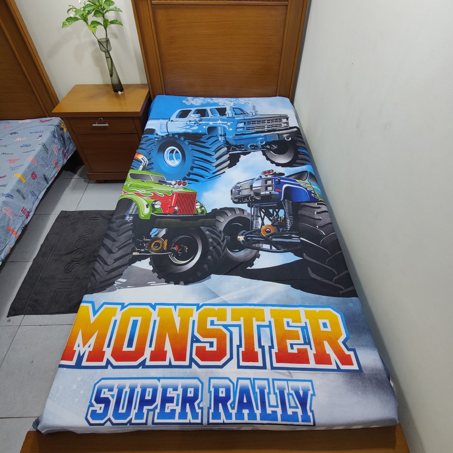 Monster Car Kids Bedsheet E8