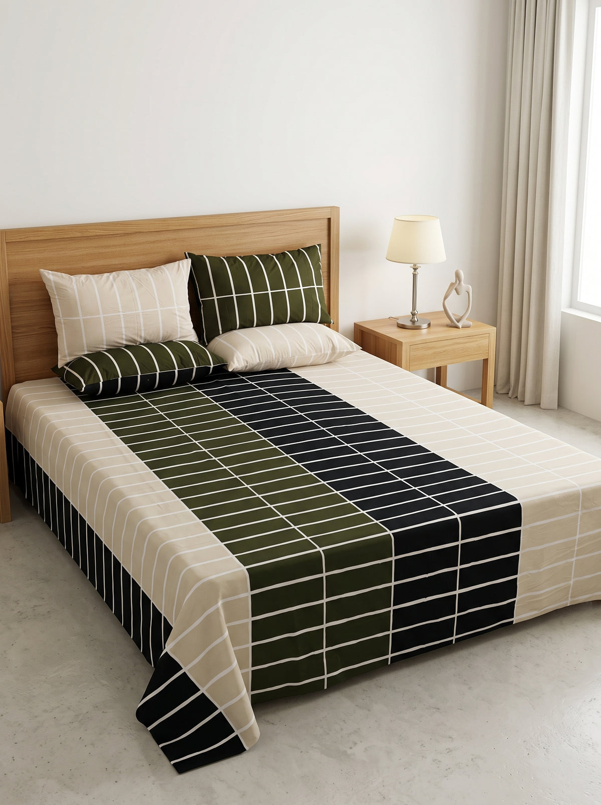 Premium Printed Bedsheet Set – Soft, Comfortable & Stylish Bedding C14