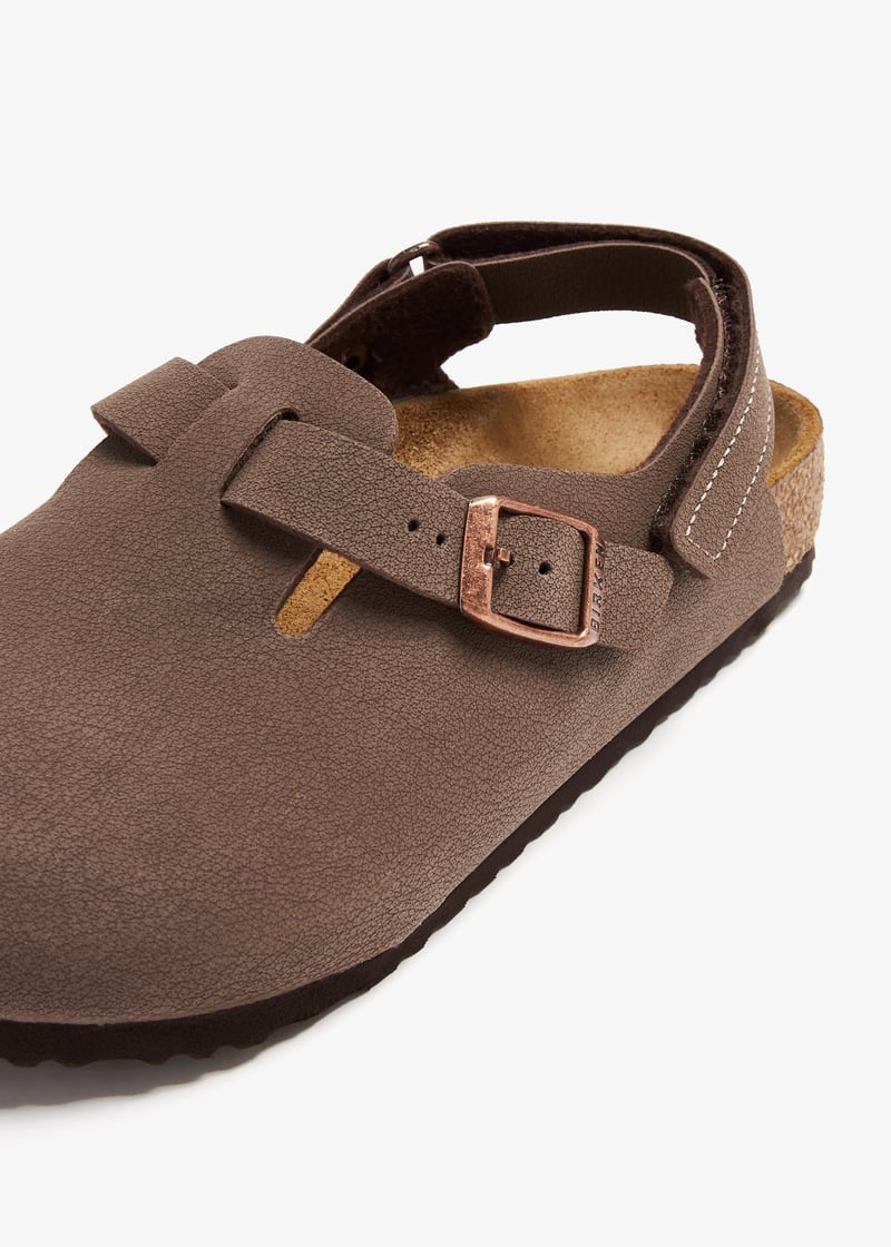 Birkenstock Suede Clogs Dark Brown