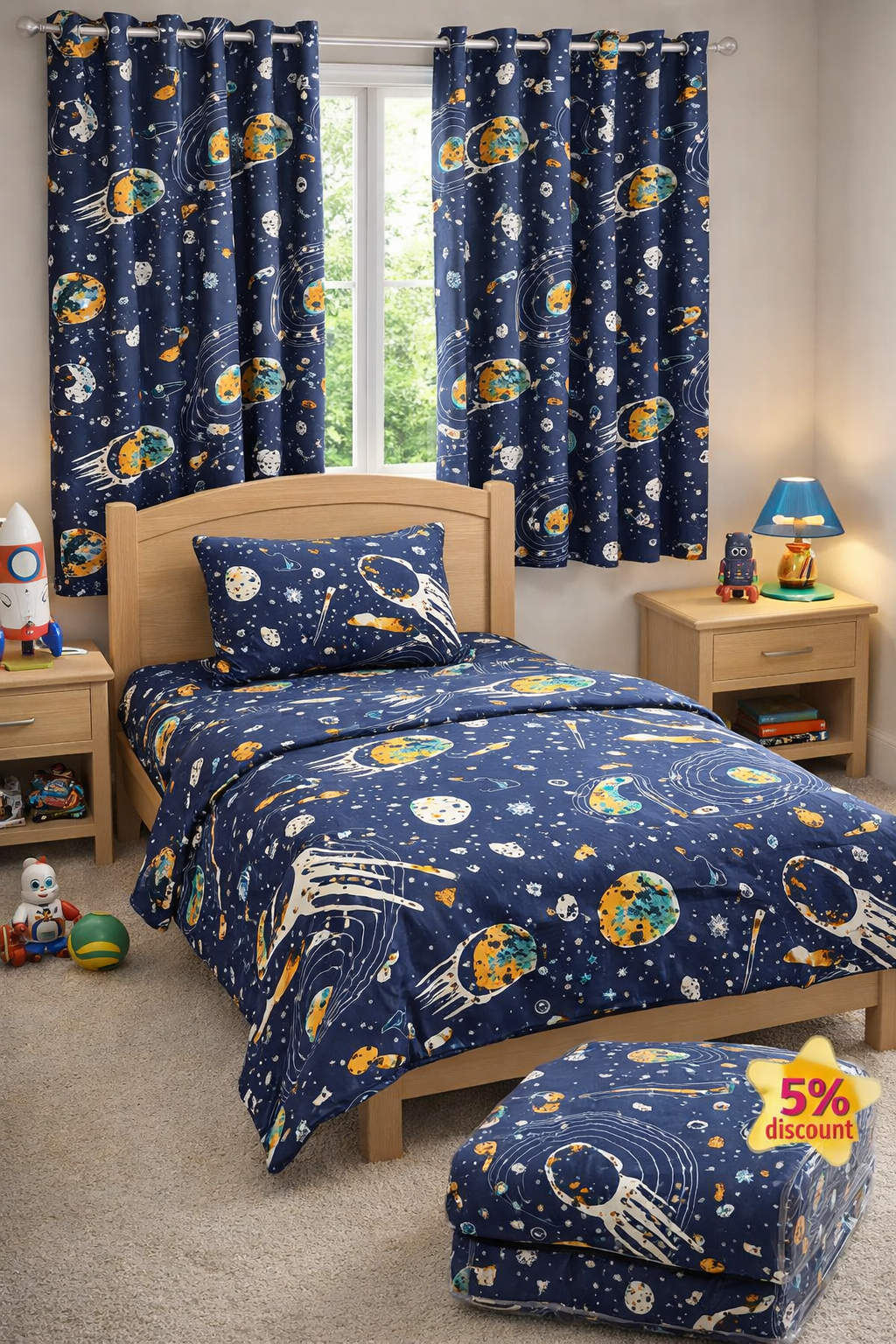 bed sheet with comforter