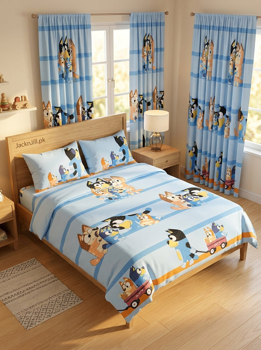 Bluey and Bingo Kids Bedsheet Set