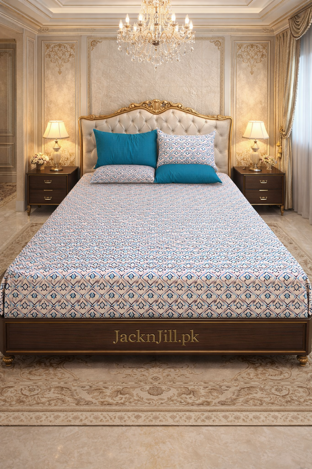 Traditional Floral Luxurios Bedsheet Set 02