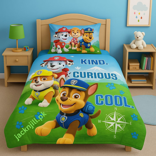 Kids Paw Patrol Bedsheet Glow in Dark