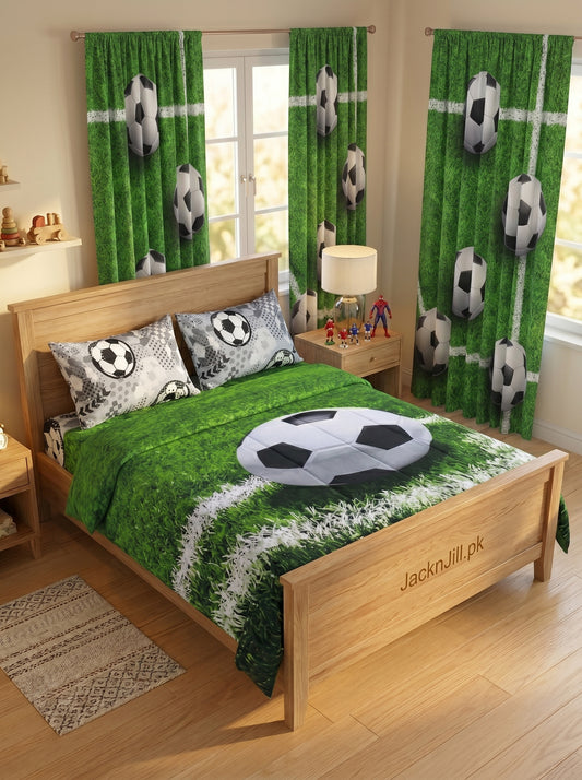 Soccer Champion Pitch Kids Bedsheet Set