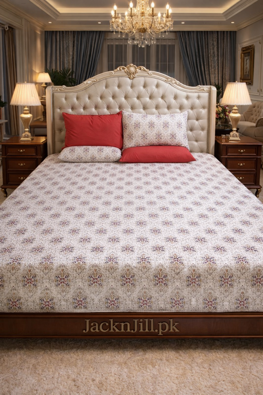 Traditional Floral Luxurios Bedsheet Set 03
