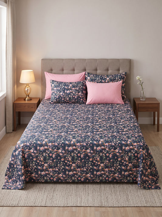 Premium Printed Bedsheet Set – Soft, Comfortable & Stylish Bedding C18