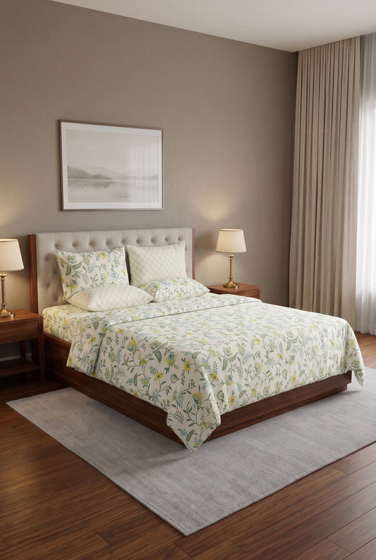 Premium Printed Bedsheet Set – Soft, Comfortable & Stylish Bedding C5
