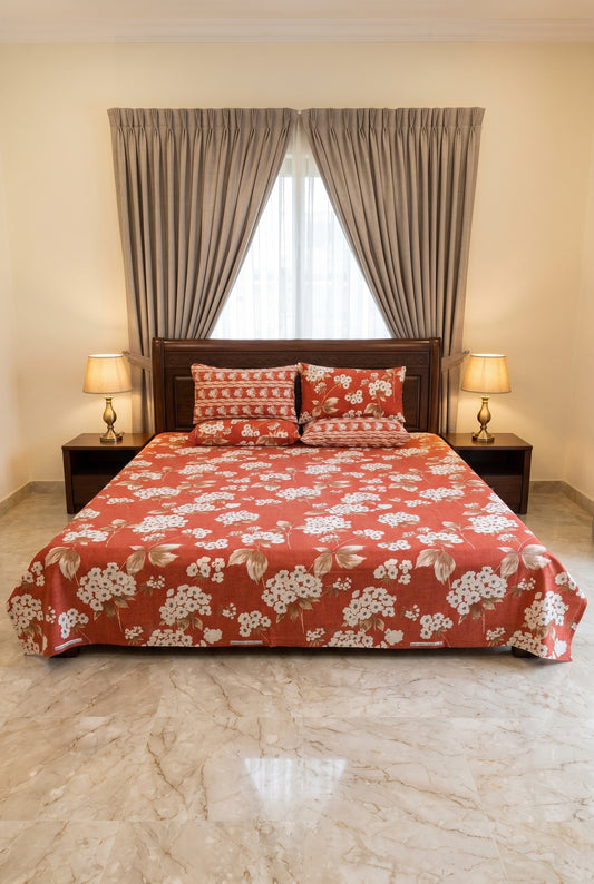 Premium Printed Bedsheet Set – Soft, Comfortable & Stylish Bedding C6