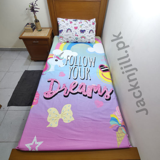 Follow Your dreams Bedsheet T04