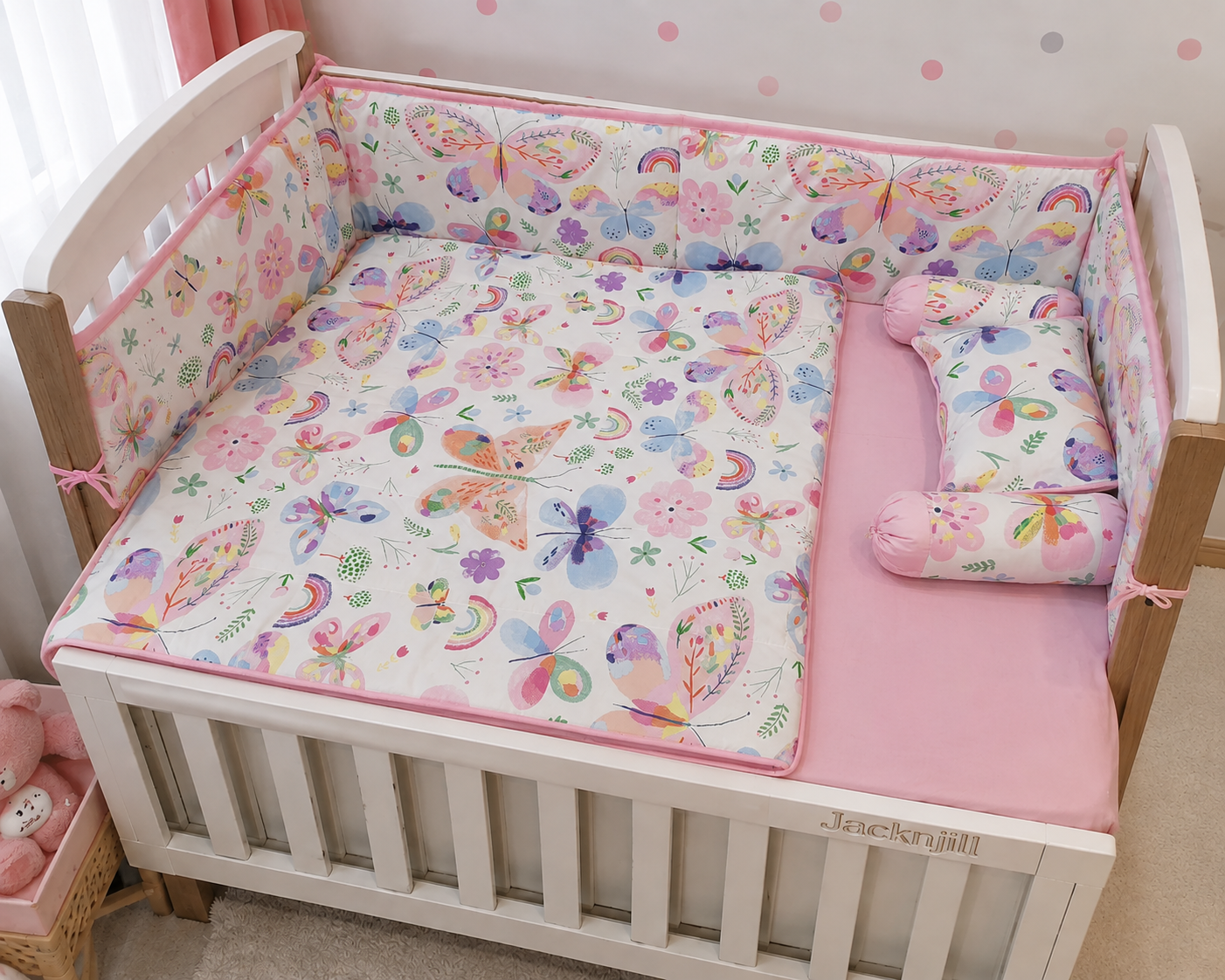 Butterflies Baby Crib Cot Set