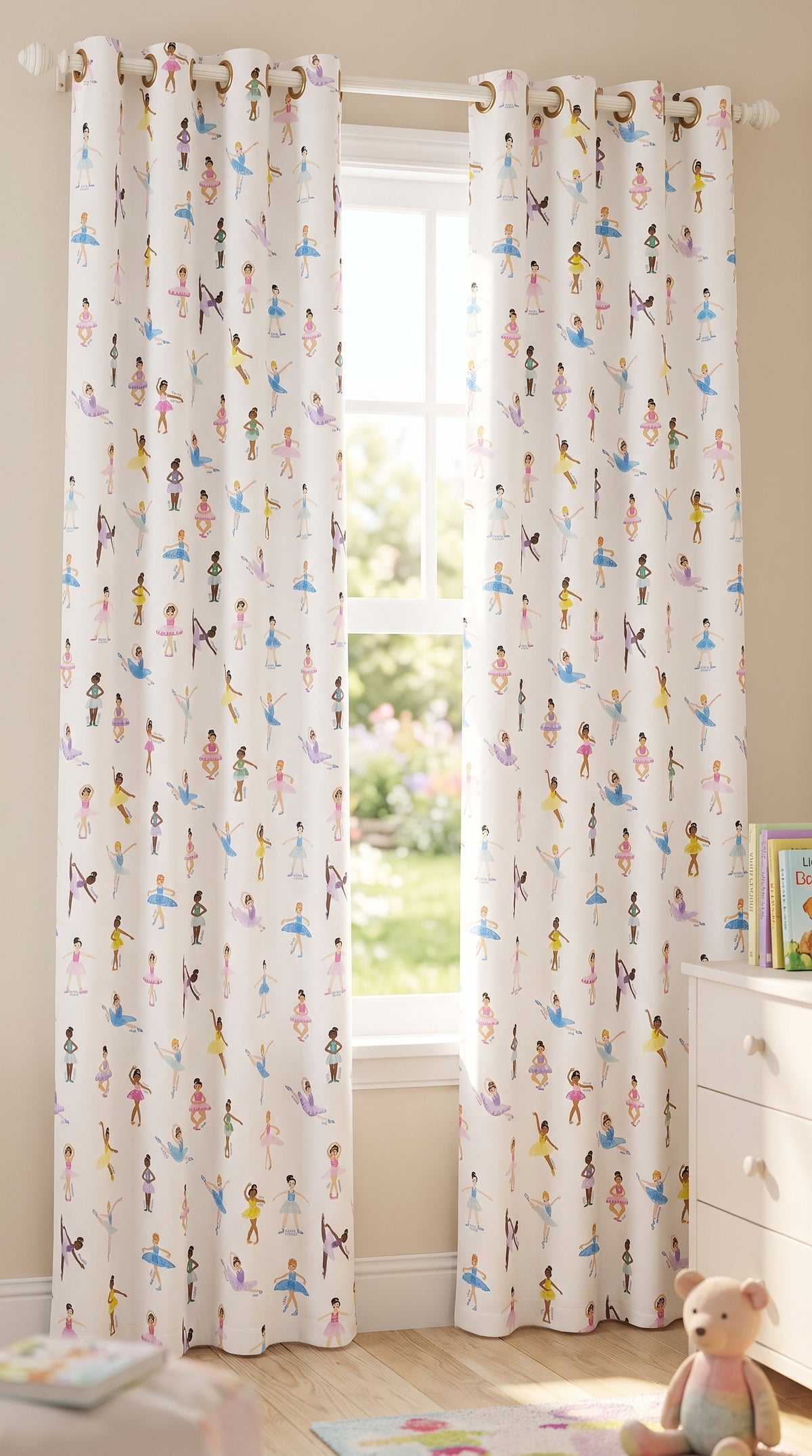 Dancing Bellarinas Curtains for Kids Room