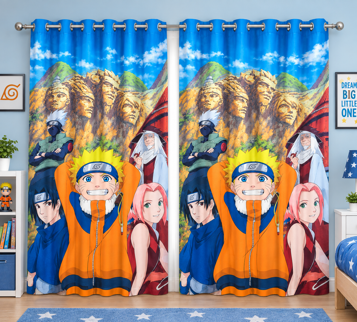 Naruto Heroes Curtains for Kids Room