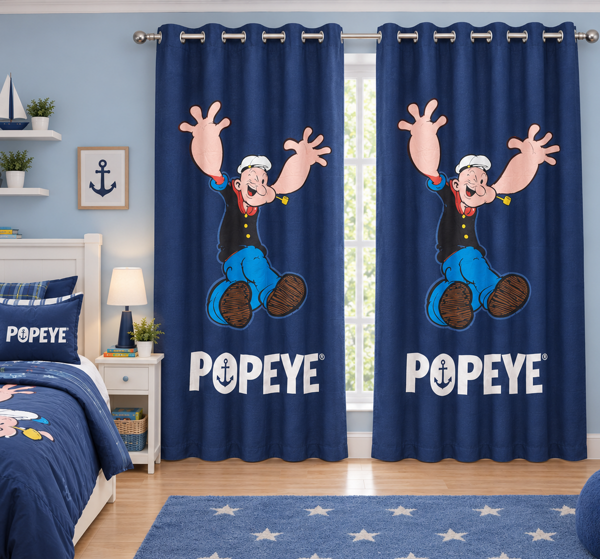 Popeye Curtains for Kids Room