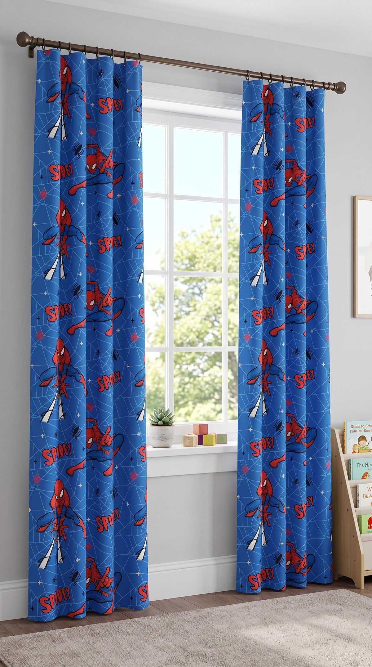 Spiderman Cusrtains for Kids Room
