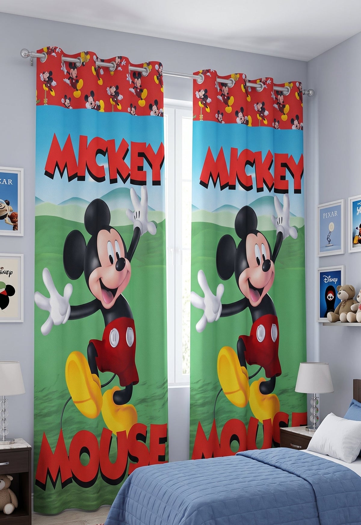 Mickey Mouse Curtains for Kids Room
