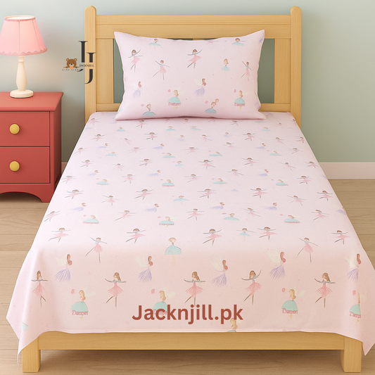 Multicolored Fairies Kids Bedsheet 