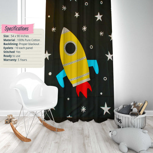 Shuttle Space Kids Curtain H7
