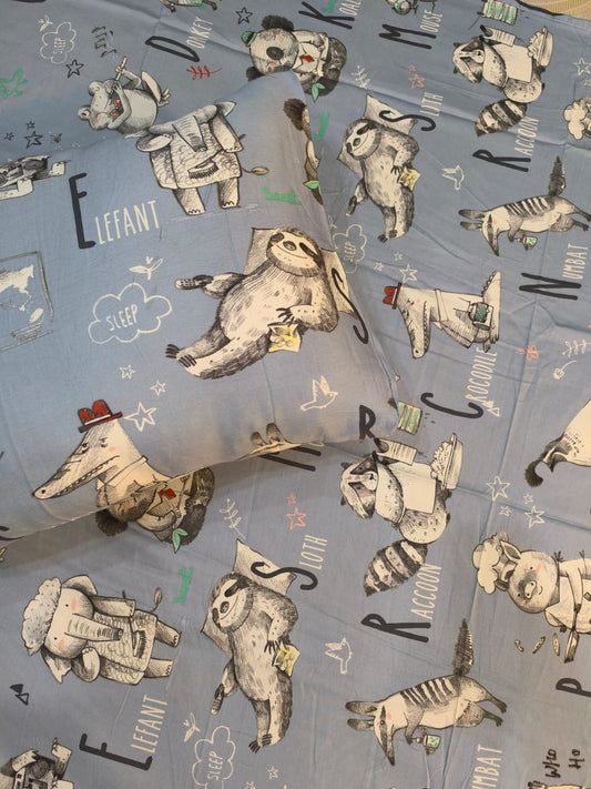 MONO ELEPHANT KIDS BEDSHEET -  Bed Sheets