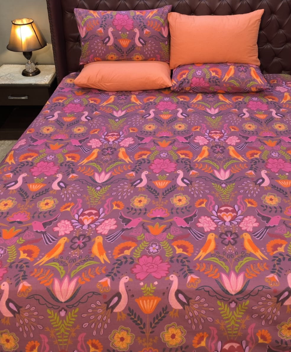 Printed Cotton Bed sheet B 021 -  Bed Sheets